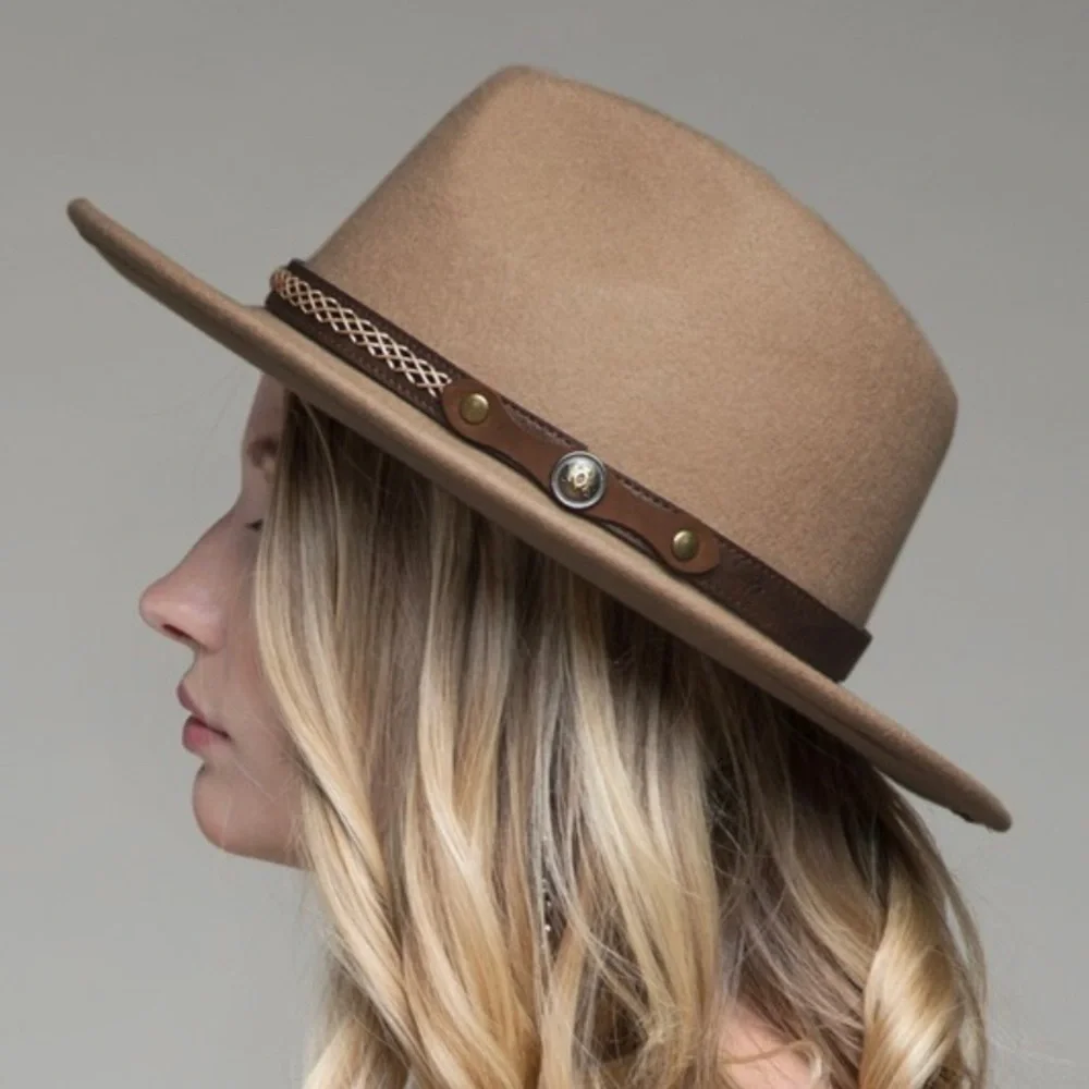 LAST ONE ☝️ Bohemian-Western Style Panama Hat—CAMEL